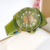 Gucci Dive Automatic Green Dial Green Rubber Strap Unisex Watch - YA136345 Buy Now By Gucci
