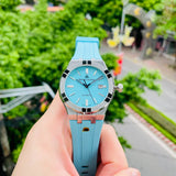 Maurice Lacroix Aikon Automatic Sky Blue Dial Silver Steel Strap Watch For Men - AI6008-SS00F-431-C Buy Now By Maurice Lacroix