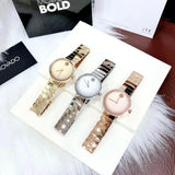 Movado Edge Rose Gold Dial Rose Gold Steel Strap Watch for Women - 3680013 Buy Now By Movado