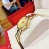 Movado Edge Gold Dial Gold Steel Strap Watch for Women - 3680014 Buy Now By Movado