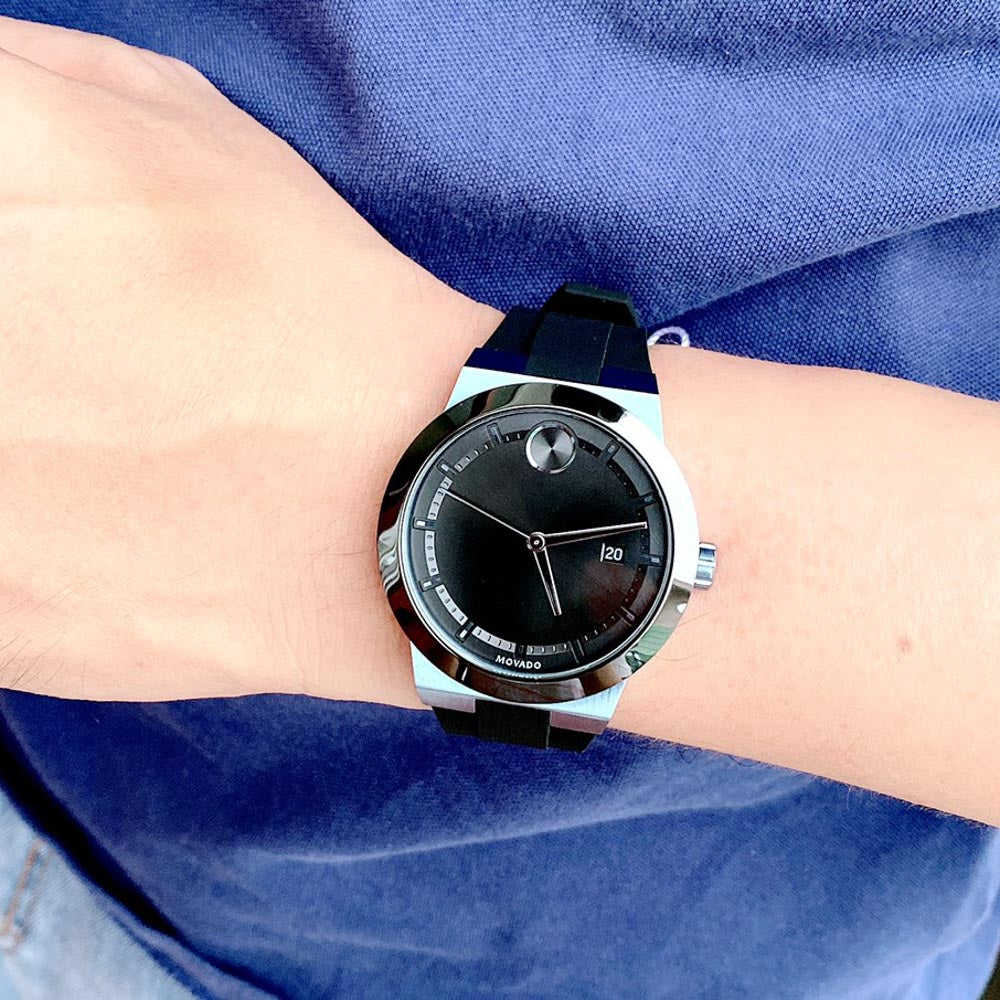 Movado Bold Fusion Black Dial Black Rubber Strap Watch for Men - 3600626 Buy Now By Movado