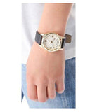 Marc Jacobs Baby Dave Gold Dial Black Leather Strap Watch for Women - MBM1264 Buy Now By Marc Jacobs