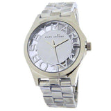 Marc Jacobs Henry Transparent Silver Dial Silver Steel Strap Watch for Women - MBM3205 Buy Now By Marc Jacobs