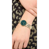 Marc Jacobs Baker Green Dial Gold Steel Strap Watch for Women - MBM3249 Buy Now By Marc Jacobs