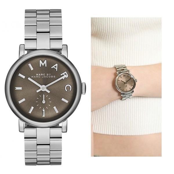 Marc Jacobs Baker Brown Dial Silver Steel Strap Watch For Women - MBM3329 Buy Now By Marc Jacobs