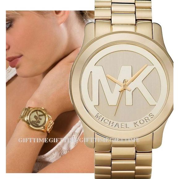 Michael Kors Runway Gold Dial Gold Steel Strap Watch for Women - MK5473 Buy Now By Michael Kors