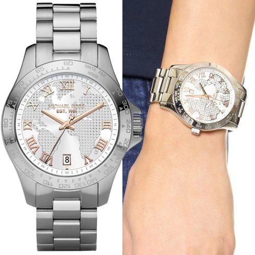 Michael Kors Layton Silver Dial Silver Steel Strap Watch for Women - MK5958 Buy Now By Michael Kors