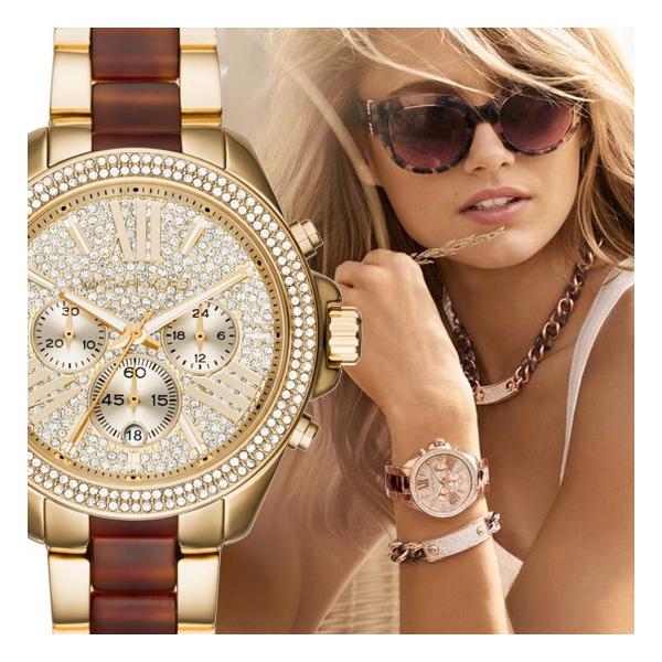 Michael Kors Wren Gold Dial Two Tone Steel Strap Watch for Women - MK6294 Buy Now By Michael Kors