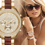 Michael Kors Wren Gold Dial Two Tone Steel Strap Watch for Women - MK6294 Buy Now By Michael Kors