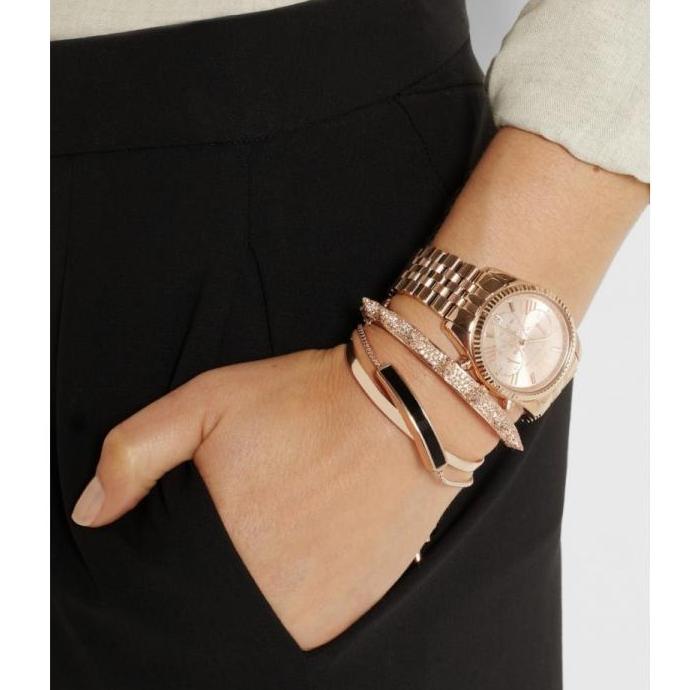 Michael Kors Lexington Gold Dial Gold Steel Strap Watch for Women - MK6473 Buy Now By Michael Kors