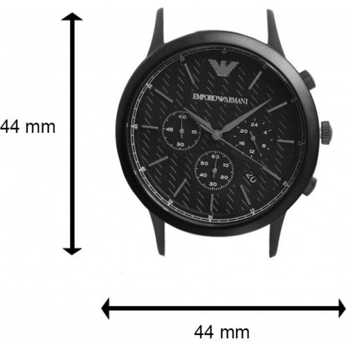 Emporio Armani Renato Chronograph Black Dial Black Mesh Bracelet Watch For Men - AR2498 Buy Now By Emporio Armani