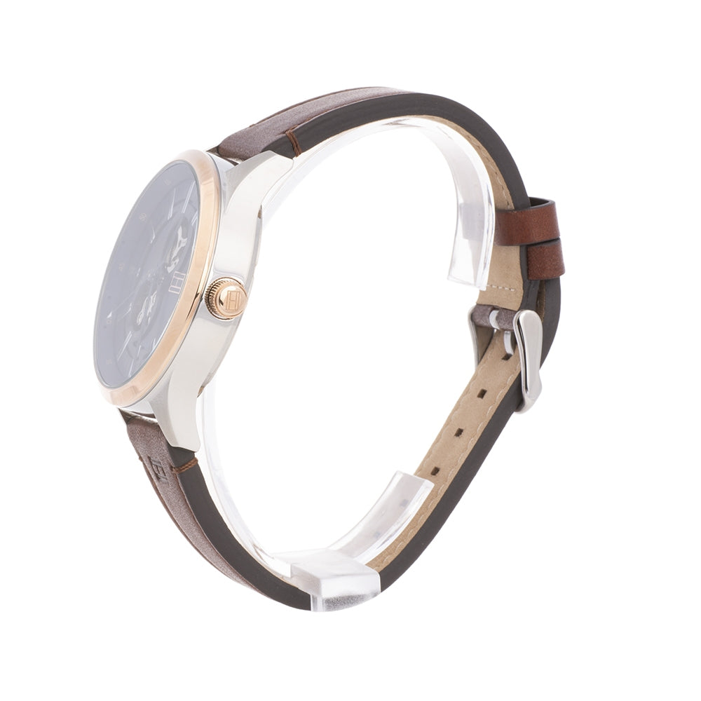 Tommy Hilfiger Spencer Blue Dial Brown Leather Strap Watch for Men - 1791642 Buy Now By Tommy Hilfiger