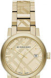 Burberry The City Gold Dial Gold Steel Strap Watch for Women - BU9145 Buy Now By Burberry