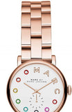 Marc Jacobs Baker Dexter White Dial Rose Gold Steel Strap Watch for Women - MBM3443 Buy Now By Marc Jacobs