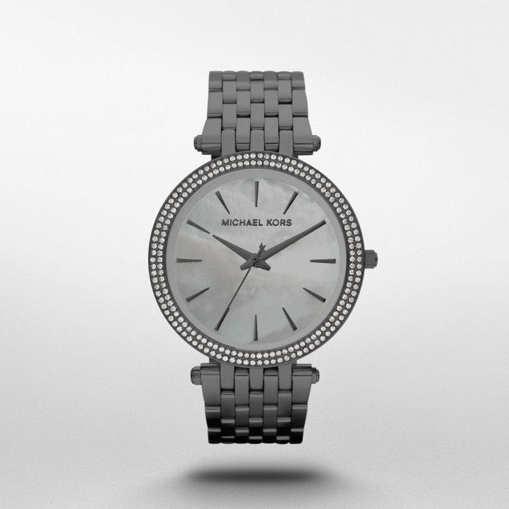 Michael Kors Darci Quartz Mother of Pearl Grey Dial Grey Steel Strap Watch For Women - MK3433 Buy Now By Michael Kors