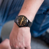 Armani Exchange Hampton Chronograph Black Dial Black Steel Strap Watch For Men - AX2413 Buy Now By Armani Exchange