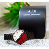 Armani Exchange Cayde Multicolor Dial Black Steel Strap Watch For Men - AX2725 Buy Now By Armani Exchange