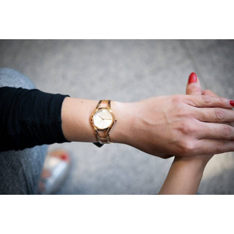 Calvin Klein Class White Dial Rose Gold Steel Strap Watch for Women - K6R23626 Buy Now By Calvin Klein