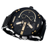 Diesel Mr. Daddy 2.0 Chronograph Black Dial Black Steel Strap Watch For Men - DZ7435 Buy Now By Diesel