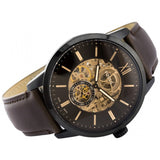 Fossil Townsman Automatic Black Dial Brown Leather Strap Watch for Men - ME3155 Buy Now By Fossil