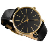 Michael Kors Pyper Black Dial Black Leather Strap Watch For Women - MK2747 Buy Now By Michael Kors