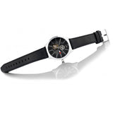 Tommy Hilfiger Spencer Skeleton Black Dial Black Leather Strap Watch for Men - 1791641 Buy Now By Tommy Hilfiger