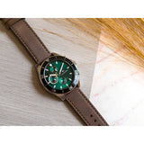 Tommy Hilfiger Larson Chronograph Green Dial Brown Leather Strap Watch For Men - 1791983 Buy Now By Tommy Hilfiger