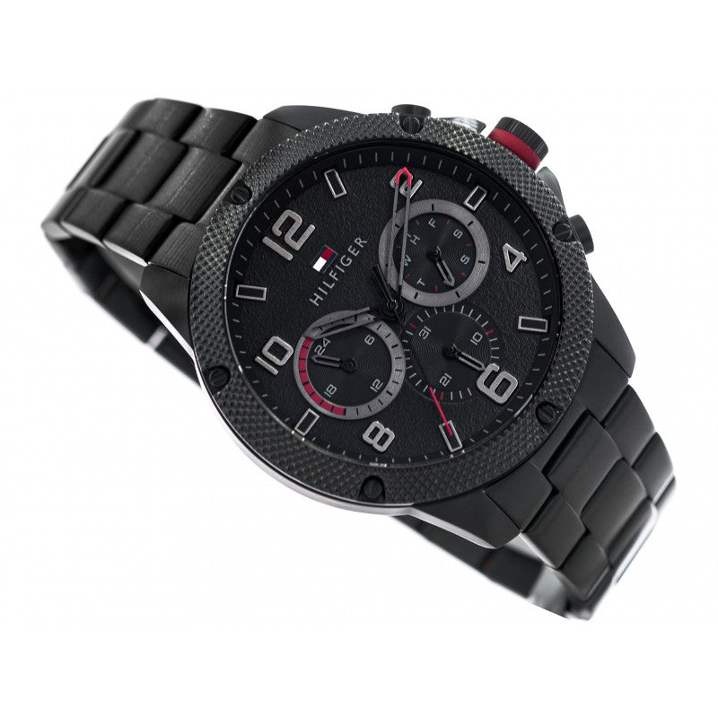 Tommy Hilfiger Blaze Chronograph Black Dial Black Steel Strap Watch For Men - 1792030 Buy Now By Tommy Hilfiger