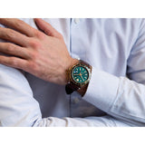 Versace Hellenyium Green Dial Brown Leather Strap Watch for Men - V11090017 Buy Now By Versace