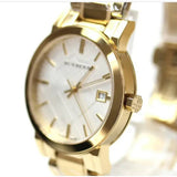 Burberry The City Silver Dial Gold Steel Strap Unisex Watch - BU9003 Buy Now By Burberry
