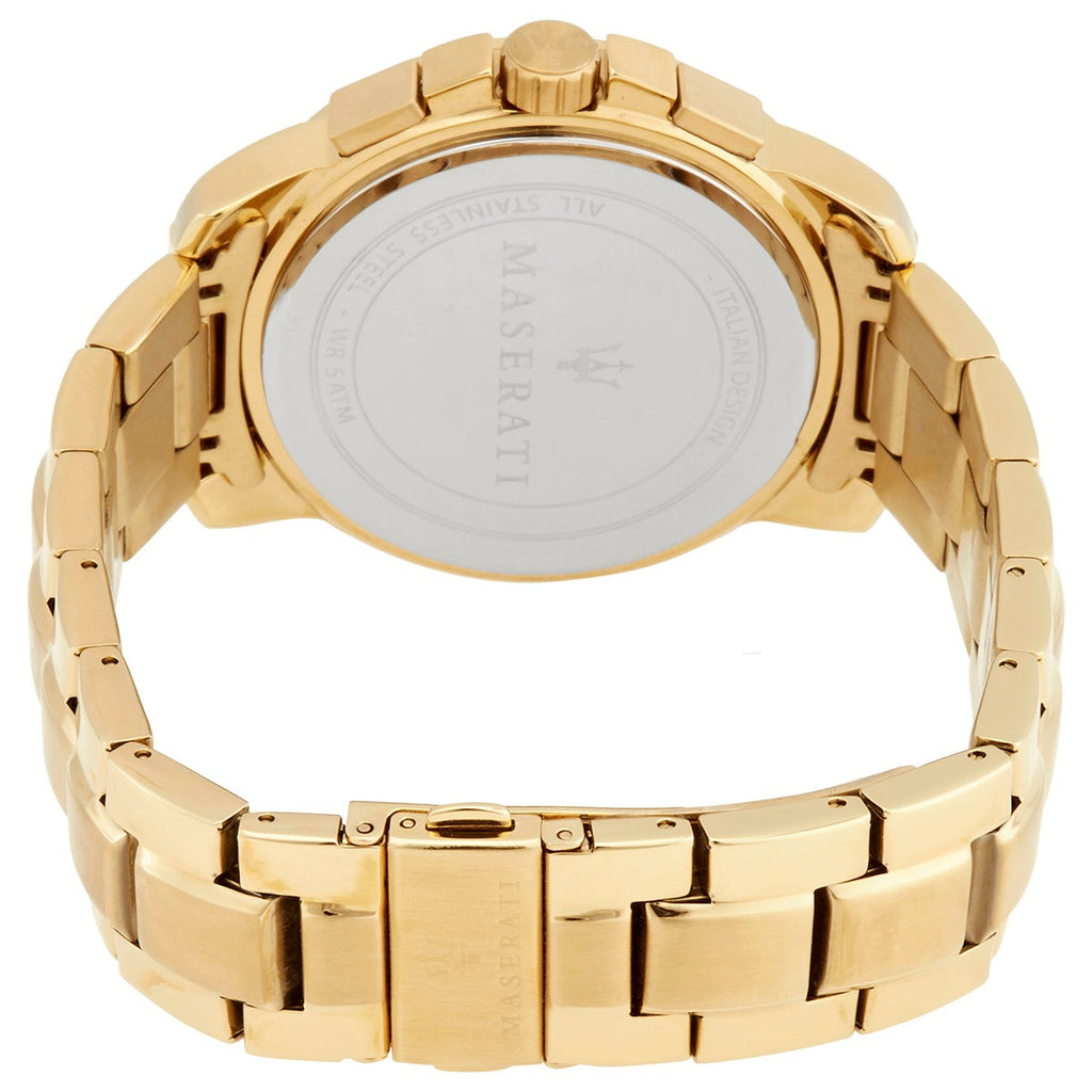 Maserati Successo 44mm Black Dial Gold Stainless Steel Strap Watch For Men - R8873621013 Buy Now By Maserati