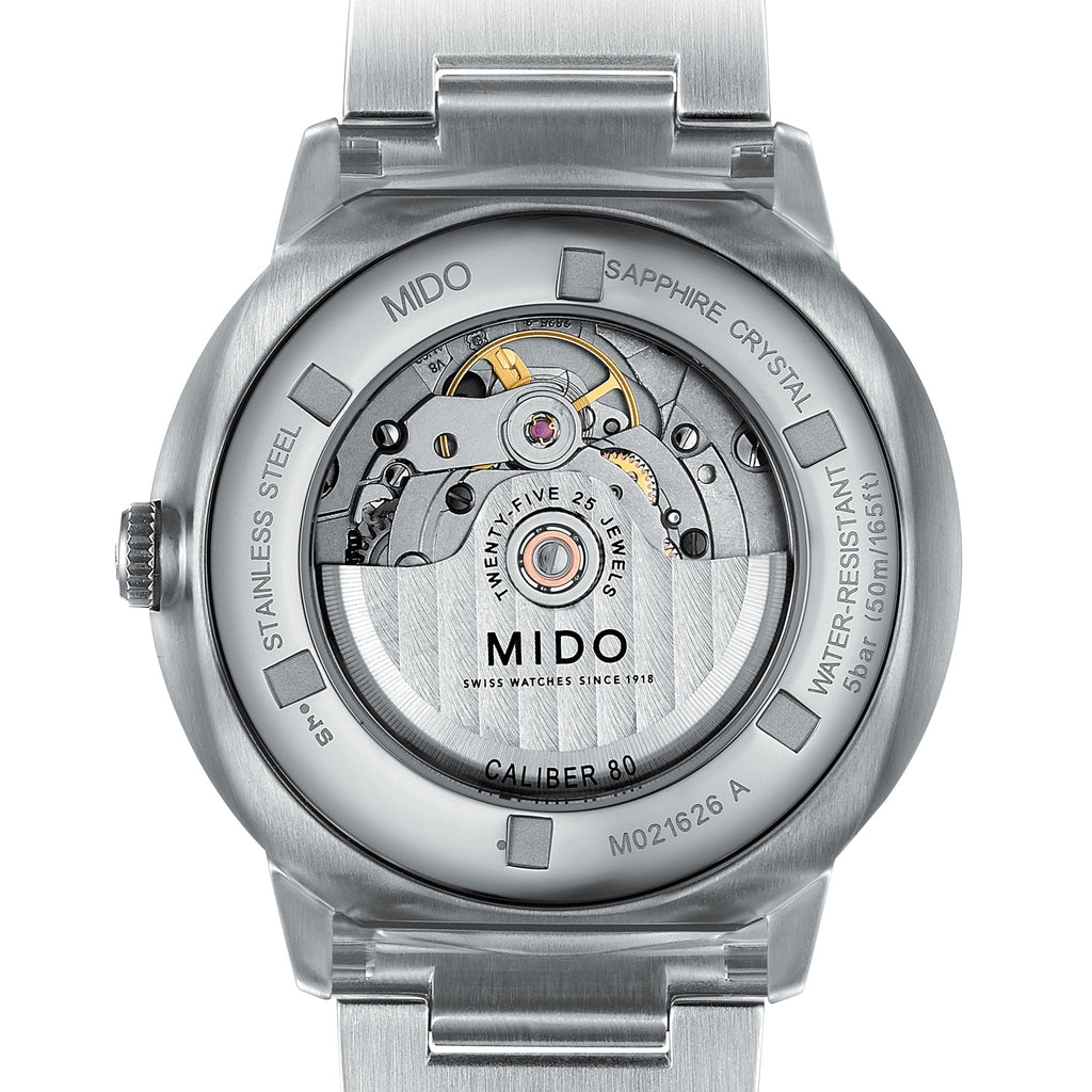Mido Commander II Automatic Chronometer Grey Dial Silver Steel Strap Watch For Men - M021.431.11.061.00 Buy Now By Mido