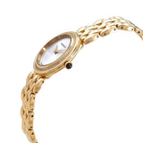 Versace V Flare Diamonds Silver Dial Gold Steel Strap Watch for Women - VEBN00918 Buy Now By Versace
