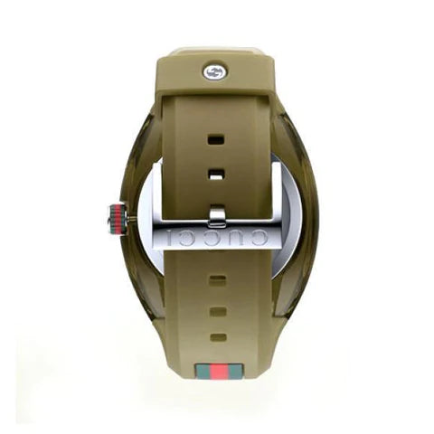 Gucci Sync XXL Quartz Brown Dial Brown Leather Strap Watch For Men - YA137106 Buy Now By Gucci