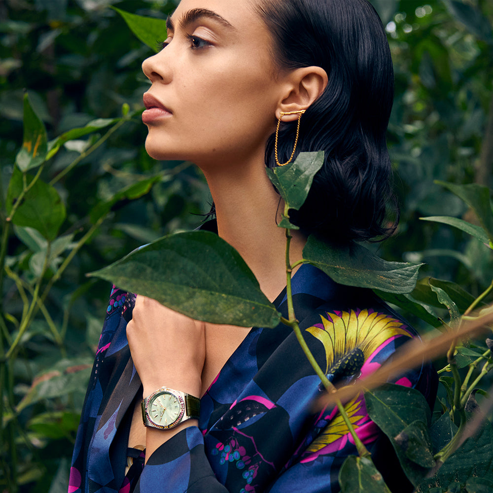 Breitling Chronomat Automatic 36 South Sea Green Dial Green Leather Strap Watch for Women - A10380611L1P1 Buy Now By Breitling