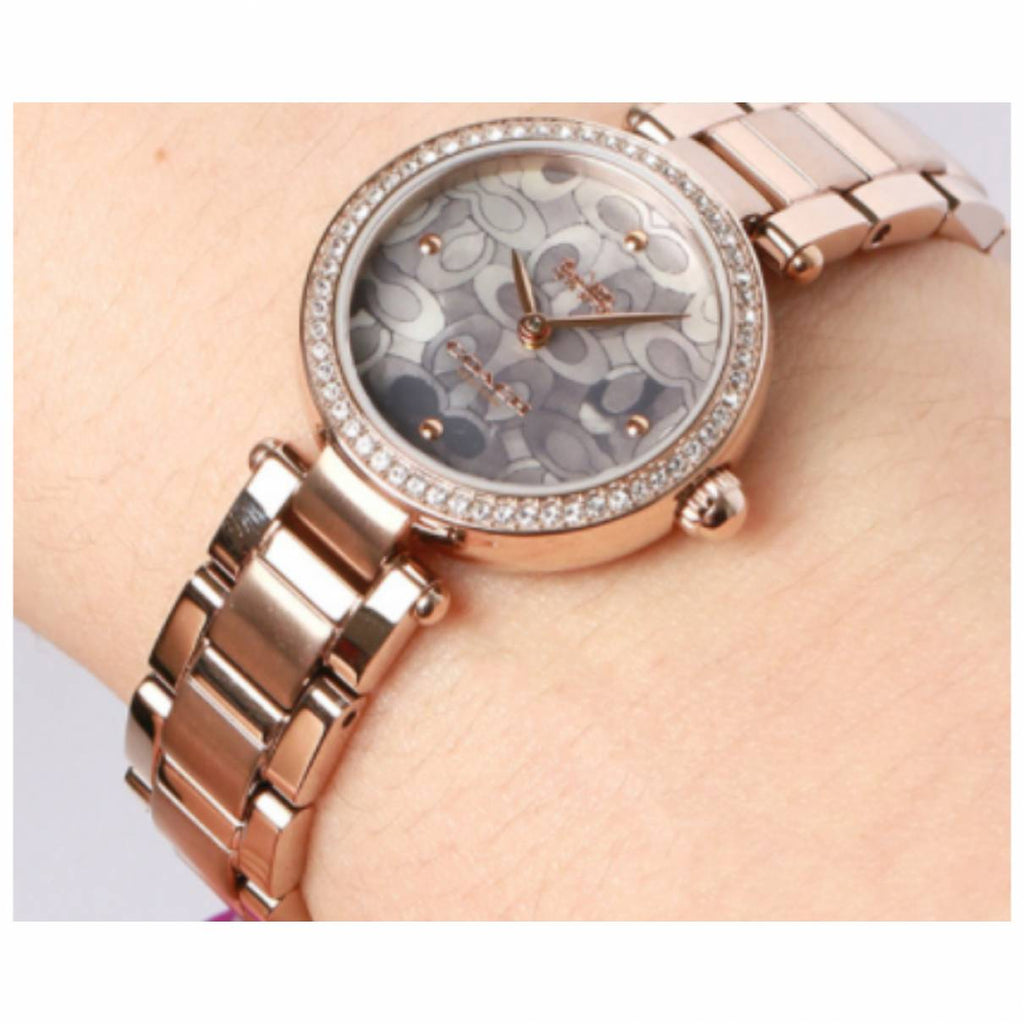 Coach Park Crystal Dial Rose Gold Steel Strap Watch for Women - 14503226 Buy Now By Coach