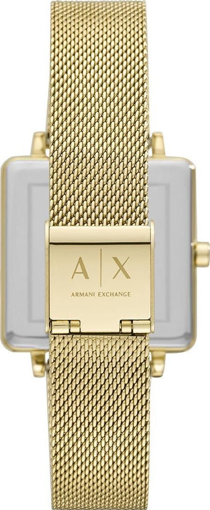 Armani Exchange Lola Quartz Gold Dial Gold Mesh Strap Watch For Women - AX5801 Buy Now By Armani Exchange