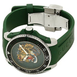 Gucci Dive Tiger Green Dial Green Rubber Strap Watch For Men - YA136316 Buy Now By Gucci