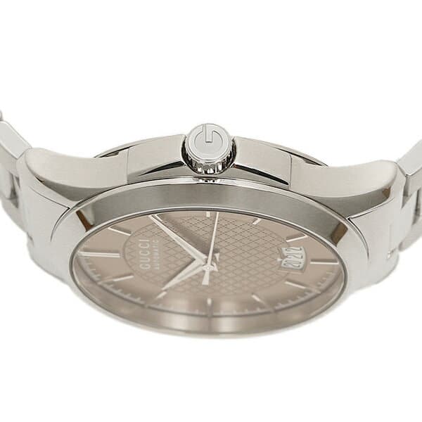 Gucci G Timeless Automatic Brown Dial Silver Steel Strap Watch For Women - YA126431A Buy Now By Gucci