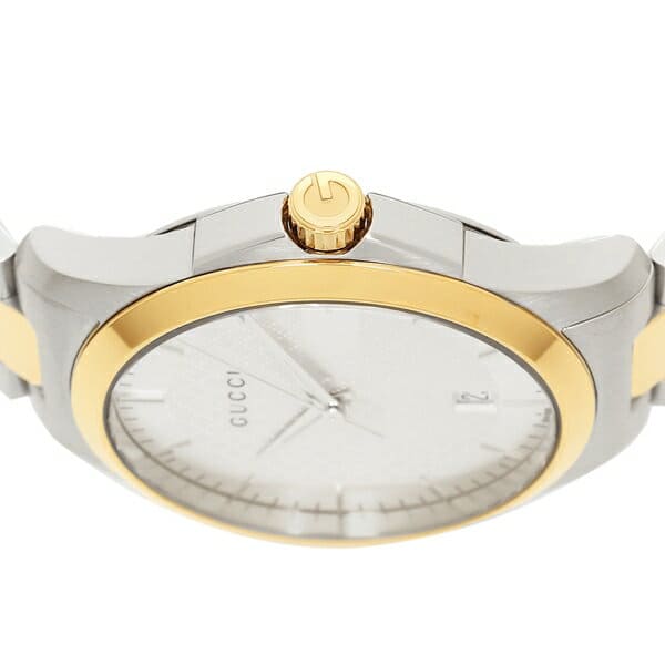 Gucci G Timeless Quartz Silver Dial Two Tone Steel Strap Watch For Men - YA126450 Buy Now By Gucci