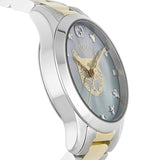 Gucci G Timeless Quartz Mother of Pearl Blue Dial Two Tone Steel Strap Watch For Women - YA1265011 Buy Now By Gucci