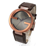 Gucci Interlocking Iconic Brown Dial Brown Leather Strap Watch For Women - YA133207 Buy Now By Gucci