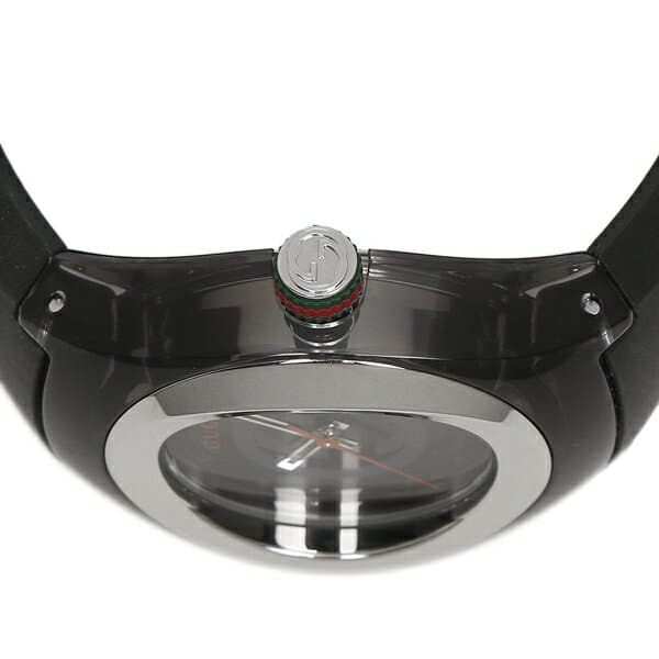 Gucci Sync Quartz Black Dial Black Rubber Strap Watch For Men - YA137301 Buy Now By Gucci