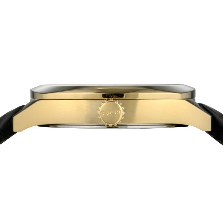 Gucci GG2570 Quartz Black Dial Black Leather Strap Watch For Women - YA142408 Buy Now By Gucci