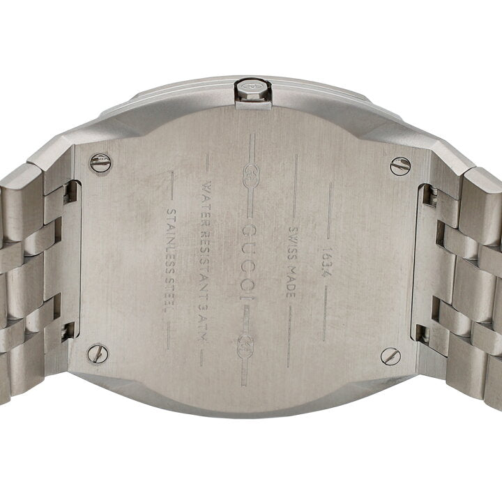 Gucci 25H Quartz Blue Dial Silver Steel Strap Unisex Watch - YA163408 Buy Now By Gucci