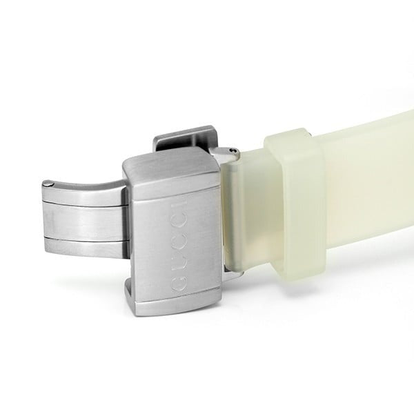 Gucci Dive Automatic White Dial White Rubber Strap Unisex Watch - YA136342 Buy Now By Gucci