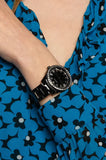 Guess Sparkler Diamonds Black Dial Black Steel Strap Watch for Women - GW0111L4 Buy Now By Guess