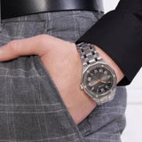 Guess Asset Quartz Black Dial Silver Steel Strap Watch For Men - GW0575G1 Buy Now By Guess