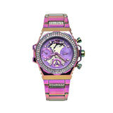Guess Fusion Chronograph Purple Dial Purple Steel Strap Watch for Women - GW0552L4 Buy Now By Guess
