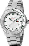 Gucci G Timeless Silver Dial Silver Steel Strap Watch For Men - YA126232 Buy Now By Gucci